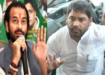 साधू यादव के बयान पर भड़के तेजप्रताप. कहा – पटना लौटते गर्दा छुड़ा देंगे.