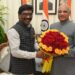 Courtesy meeting of Hemant Soren to Governor on New Year. Greeted new year.