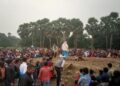 A two-day riot competition was organized in Nathnagar, Bhagalpur, fiercely flouting the Kovid-19 guidelines