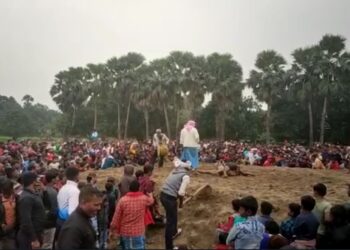 A two-day riot competition was organized in Nathnagar, Bhagalpur, fiercely flouting the Kovid-19 guidelines