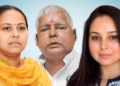 Lalu Yadav's two daughters will contest Lok Sabha elections, Ashok Mahato arrived late night with his wife to collect the symbol from Munger seat.